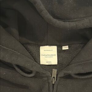 Aritzia Black Sweatfleece Hoodie